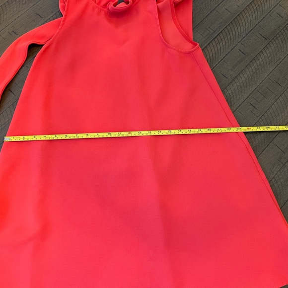 DO+BE Women’s Vibrant Coral Sleeveless Dress with ruffle tie detail Size S - Picture 6 of 9